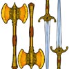 Golden Axe sideart axe-sword kit psd