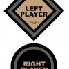 cyberball left and right player stickers